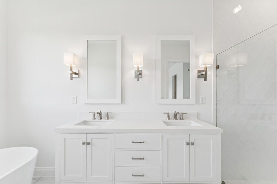 Furnished interior view inside a new home in Salerno Reserve - Single Family, Stuart (Image 7). Furnished interior view inside a new home in Salerno Reserve - Single Family, Stuart (Image 7).