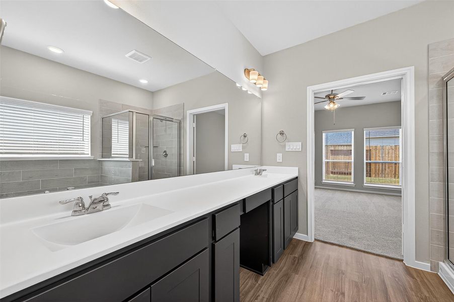 Furnished interior view inside a new home in Mill Creek Trails, Magnolia (Image 8). Furnished interior view inside a new home in Mill Creek Trails, Magnolia (Image 8).
