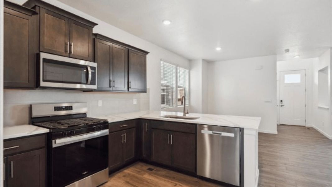 Representative furnished interior of a home built from the Elbert by D.R. Horton in Sky Ranch, Watkins (Image 7). Representative furnished interior of a home built from the Elbert by D.R. Horton in Sky Ranch, Watkins (Image 7).