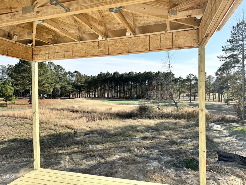 Golf Course View from Rear Porch