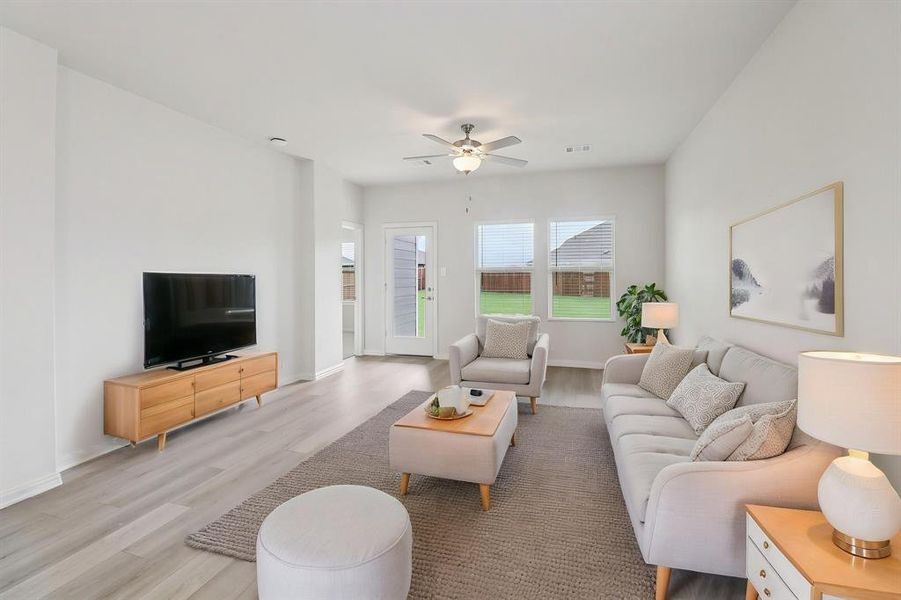 Furnished interior view inside a new home in Lakehaven - Spring Series, Farmersville (Image 7). Furnished interior view inside a new home in Lakehaven - Spring Series, Farmersville (Image 7).