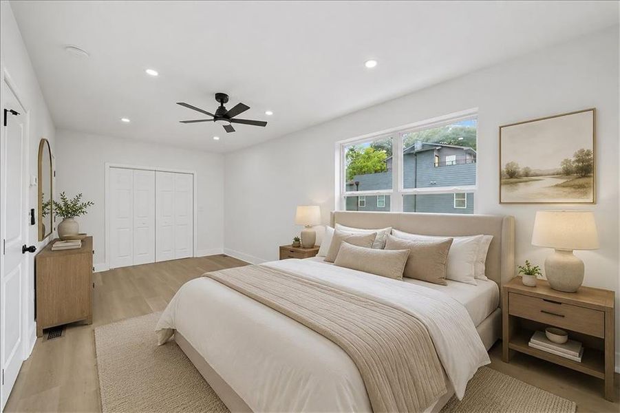 Furnished interior view inside a new home in , Atlanta (Image 6).