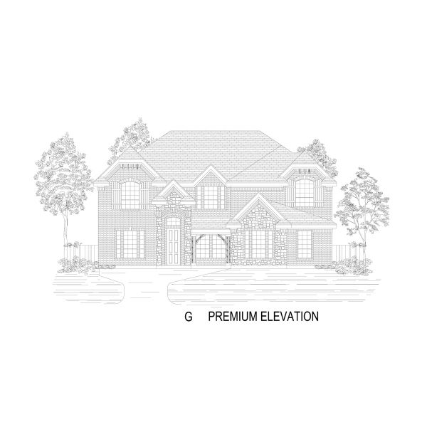 Representative rendering of the exterior for the Crestwood 2FSW by First Texas Homes (Image 14). Representative rendering of the exterior for the Crestwood 2FSW by First Texas Homes (Image 14).