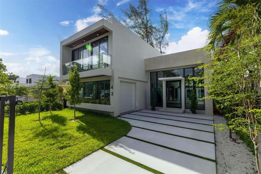 Exterior details and patio area of a home in , Miami (Image 40). Exterior details and patio area of a home in , Miami (Image 40).