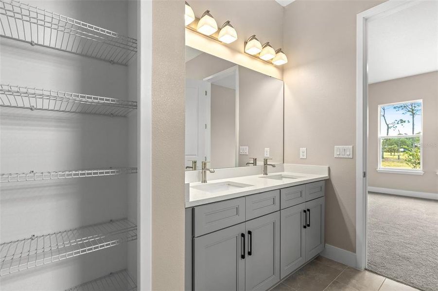 Furnished interior view inside a new home in Gray Hawk at Hole Two, Daytona Beach (Image 16). Furnished interior view inside a new home in Gray Hawk at Hole Two, Daytona Beach (Image 16).