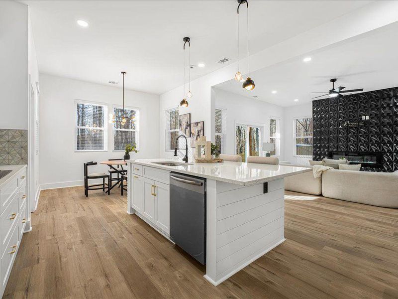 Furnished interior view inside a new home in , Dallas (Image 18).