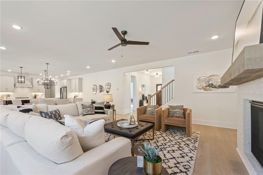 Furnished interior view inside a new home in Autumn Brook, Canton (Image 12).