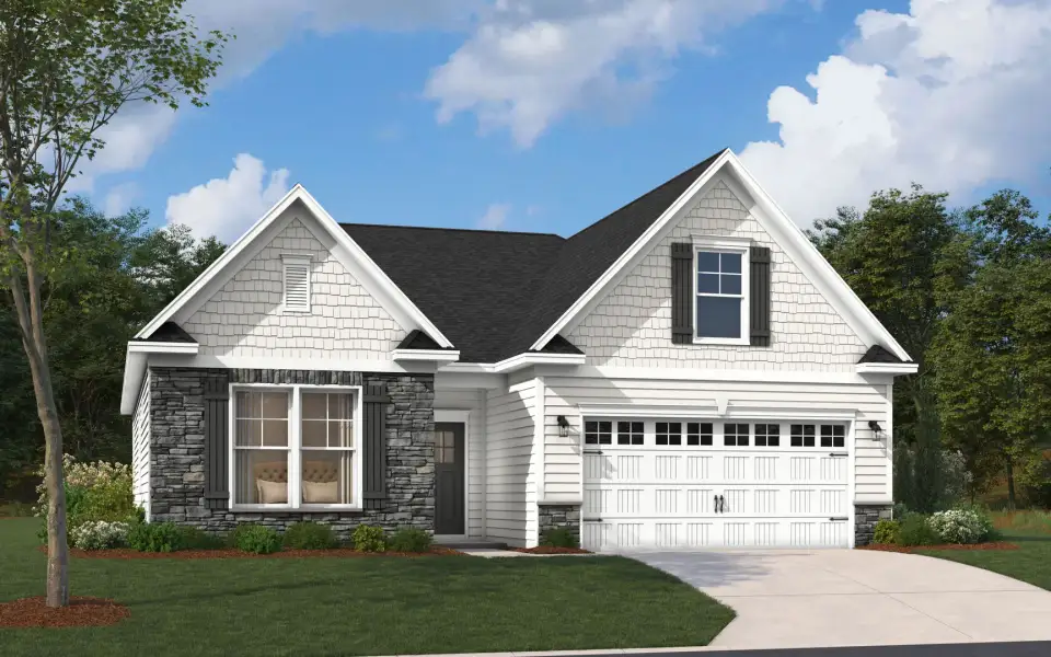 Representative exterior photo of a completed home built from the The Everest by Stanley Martin Homes in Bell Meadows, Winnabow, NC (Image 39).