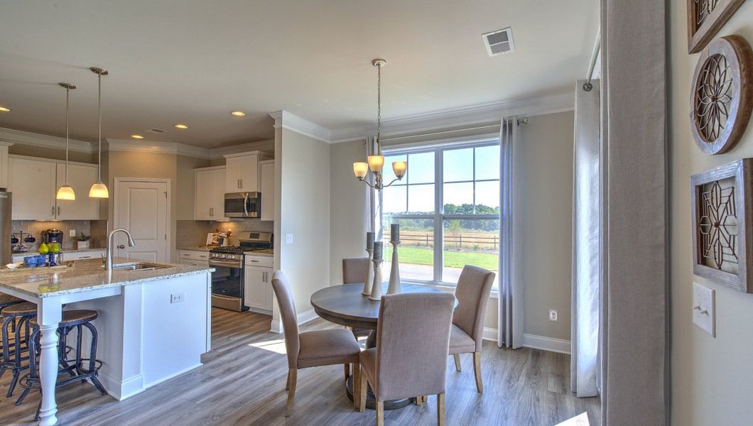 Furnished interior view inside a new home in Reserve at Tap Root Farms, Fletcher (Image 15).