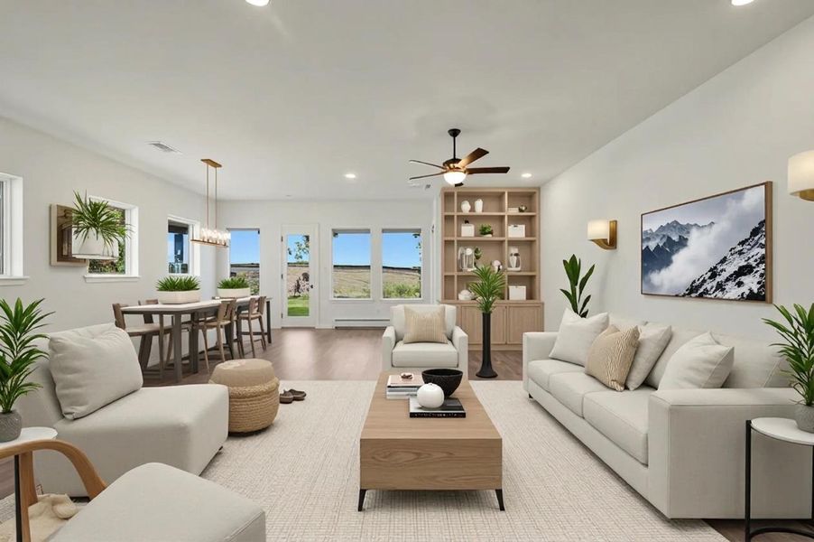 Furnished interior view inside a new home in Treeline, Justin (Image 6).