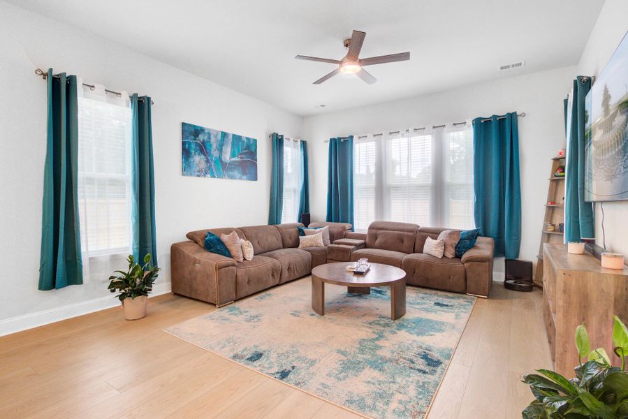 Furnished interior view inside a new home in Limehouse Village: Row Collection, Summerville (Image 6).