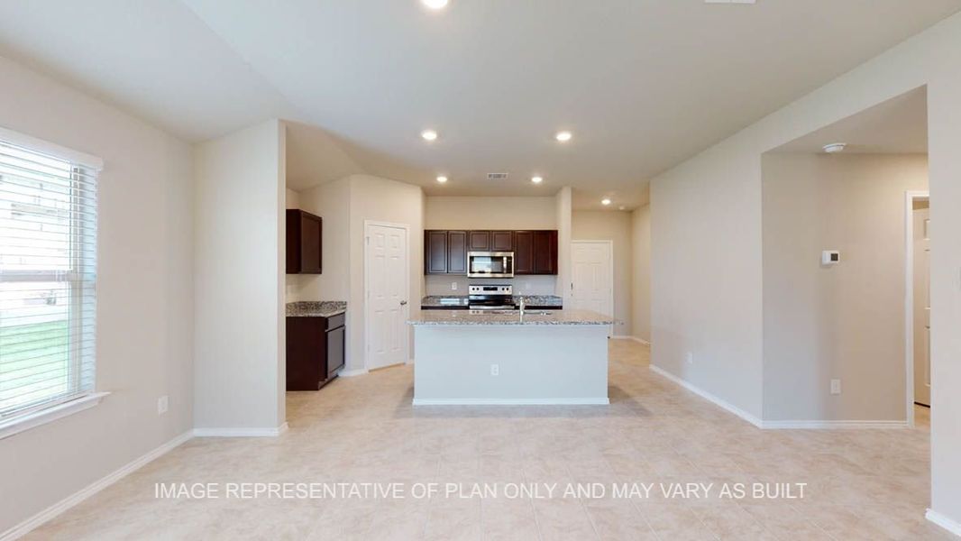Representative unfurnished interior of a home built from the Elgin by D.R. Horton in Reynolds Crossing, Killeen (Image 9).