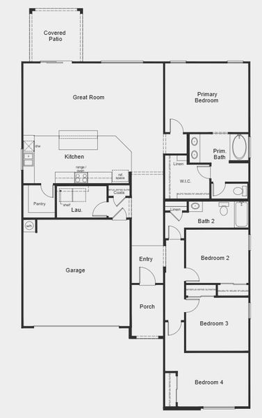 2D floor plan layout for the 1930 by KB Home in Mesquite at Teravalis, Buckeye, AZ (Image 3). 2D floor plan layout for the 1930 by KB Home in Mesquite at Teravalis, Buckeye, AZ (Image 3).