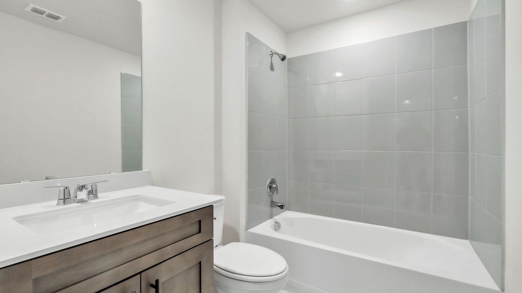 Furnished interior view inside a new home in The Landing at Hidden Lakes, McKinney (Image 12).