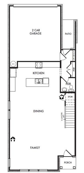 2D floor plan layout of this home in Timber Ridge, Corinth, TX (Image 2).