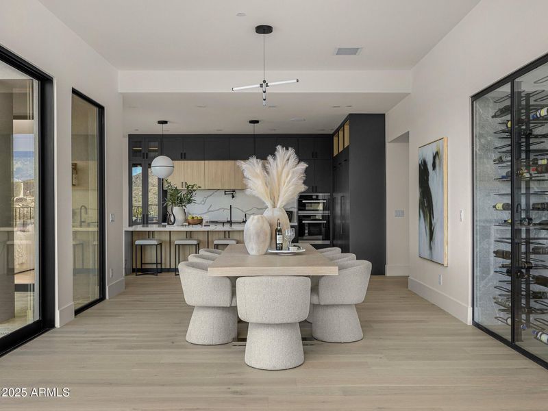 dining and kitchen dining and kitchen