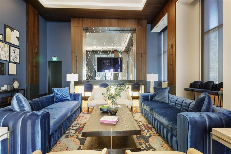 Furnished interior view inside a new home in , Atlanta (Image 9).