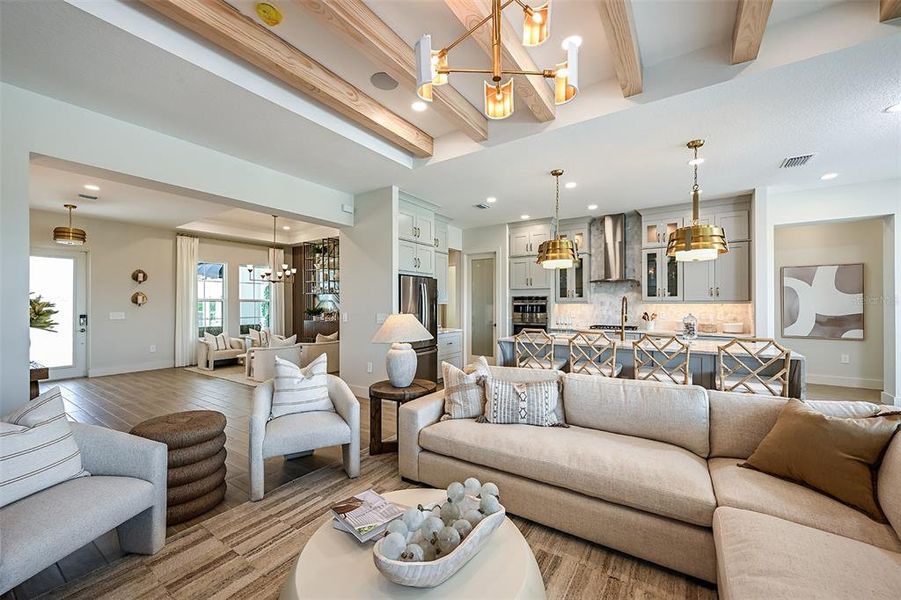 Furnished interior view inside a new home in Palmera at Wellen Park, Venice (Image 12).