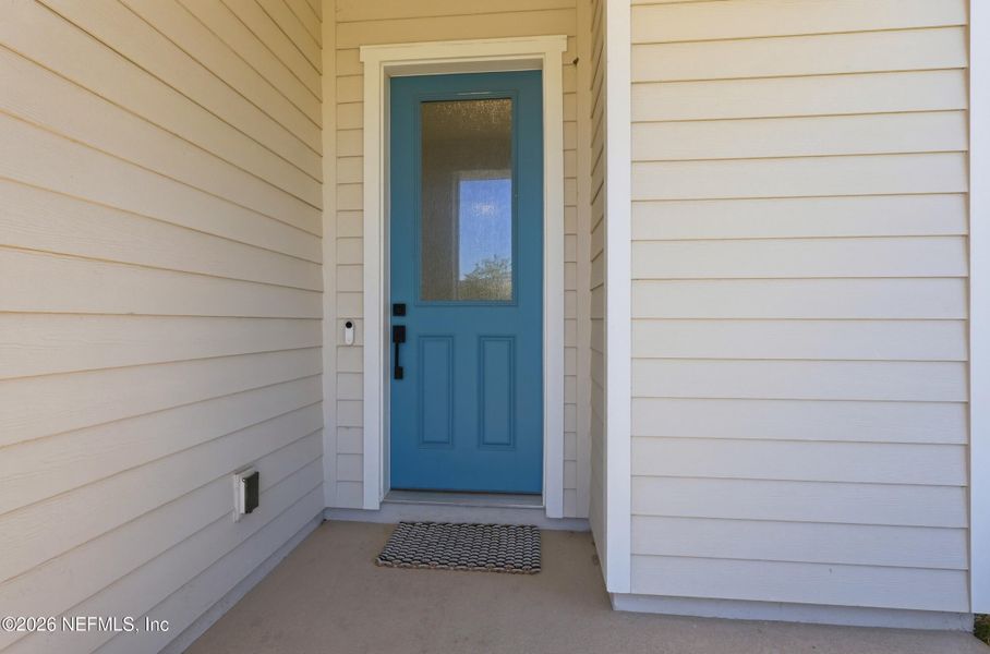 Exterior details and patio area of a home in Crosswinds 40’, Ponte Vedra (Image 3).