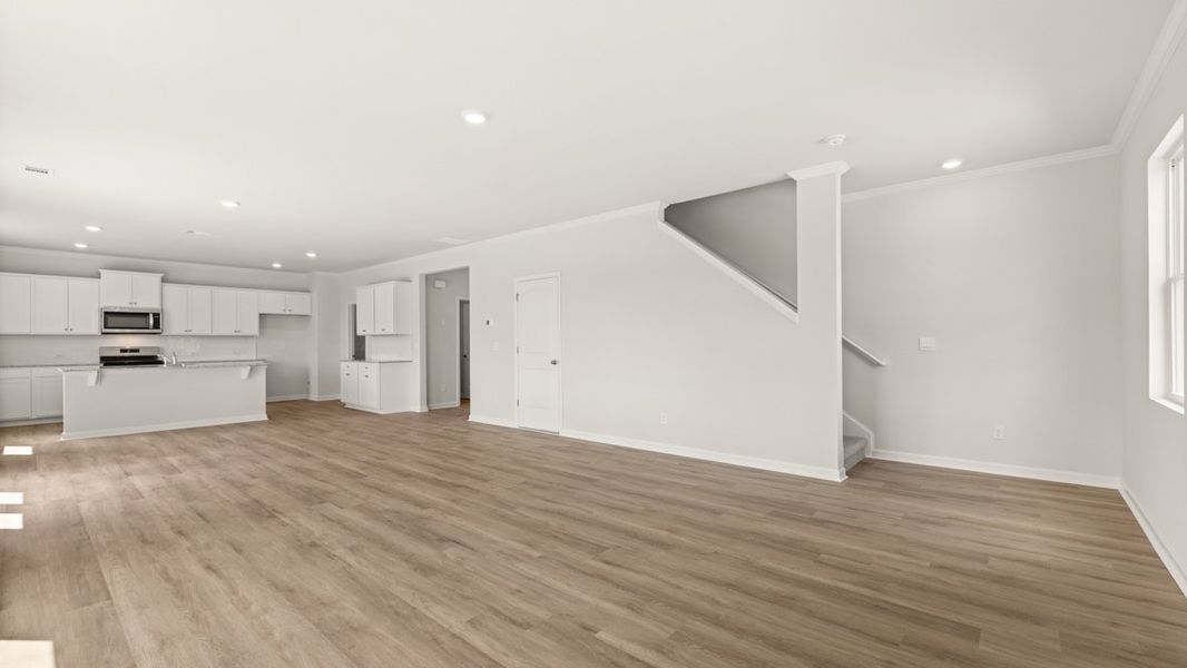 Representative unfurnished interior of a home built from the Green by D.R. Horton in Sheffield Highlands, Dallas (Image 36). Representative unfurnished interior of a home built from the Green by D.R. Horton in Sheffield Highlands, Dallas (Image 36).