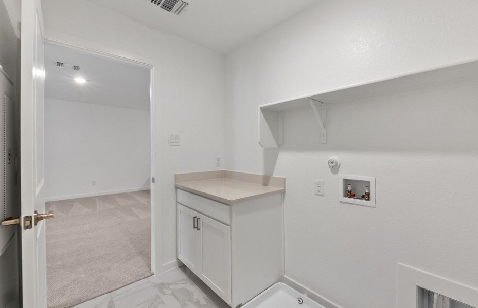 Furnished interior view inside a new home in Monarch on Main, Round Rock (Image 9). Furnished interior view inside a new home in Monarch on Main, Round Rock (Image 9).