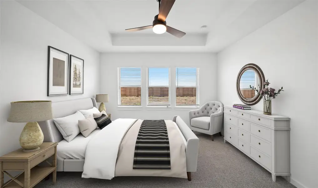 Spacious primary suite (*Photo not of actual home and used for illustration purposes only.)