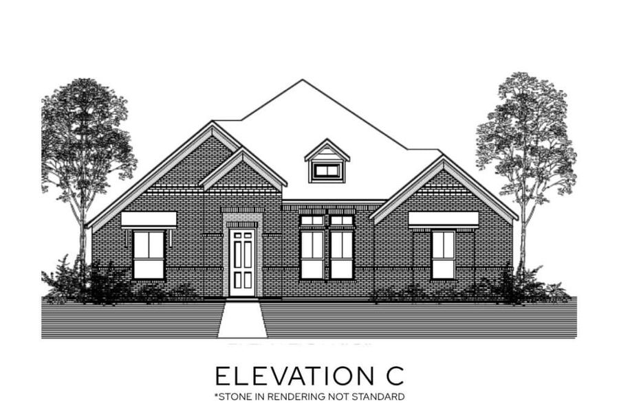 Representative rendering of the exterior for the The Ashford by Lillian Custom Homes (Image 8).