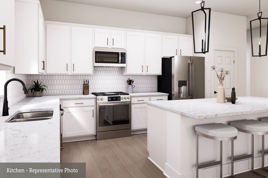 Representative furnished interior of a home built from the The Cherry Blossom by David Weekley Homes in The Grand Prairie - Retreat Collection, Hockley (Image 5).