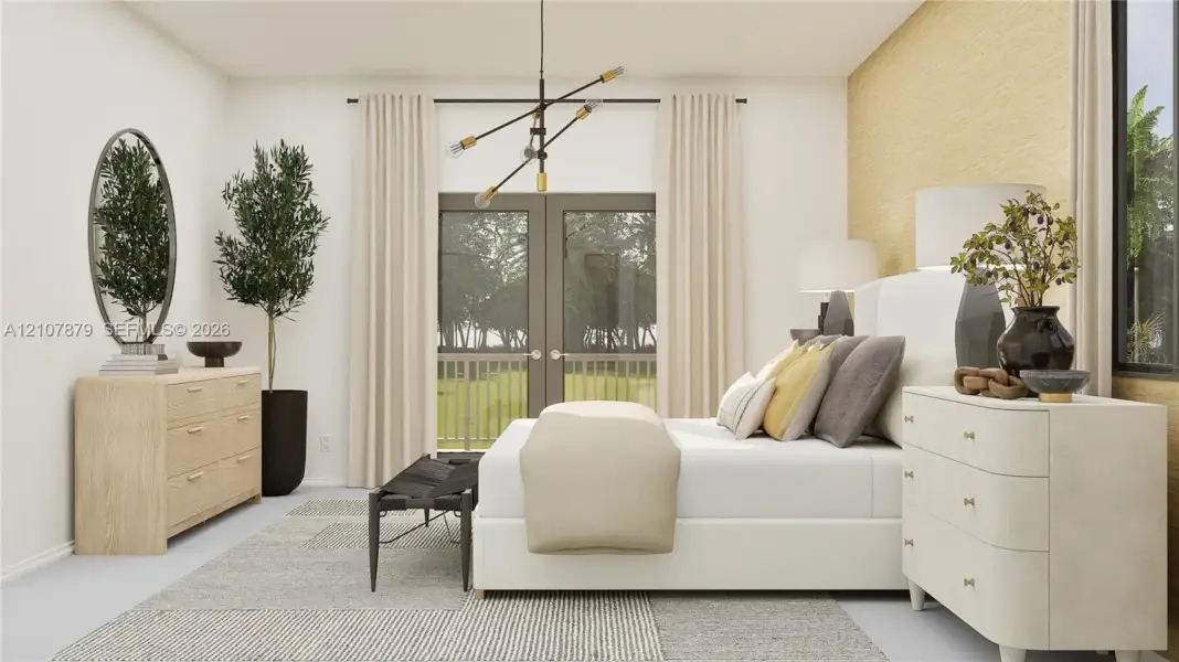 Furnished interior view inside a new home in Coral Breeze, Miami (Image 6).