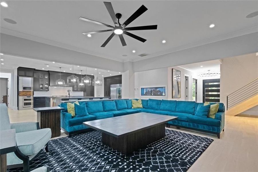 Furnished interior view inside a new home in , Roswell (Image 50).