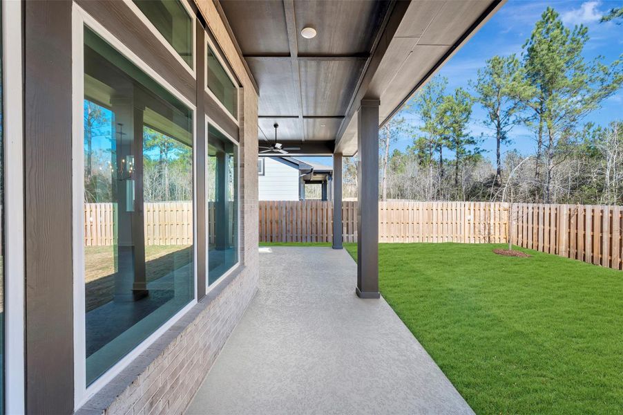 Another view of rear patio