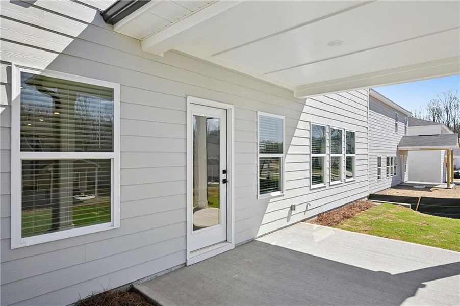 Exterior details and patio area of a home in , Braselton (Image 29).