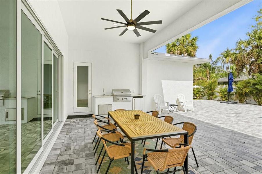 Exterior details and patio area of a home in , Sarasota (Image 34).