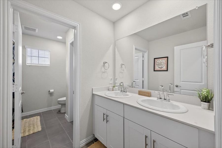Furnished interior view inside a new home in Tesoro at Chisholm Trail Ranch, Crowley (Image 16).