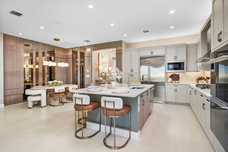 Representative furnished interior of a home built from the Vienna Grande by GL Homes in Valencia Del Mar (55+), Boynton Beach (Image 7).