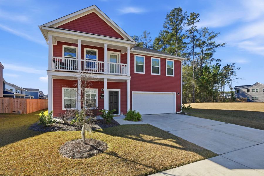 Front exterior of a new home in , Summerville, SC, highlighting curb appeal (Image 23). Front exterior of a new home in , Summerville, SC, highlighting curb appeal (Image 23).