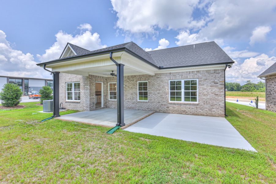 Exterior details and patio area of a home in Legacy Preserve, Tullahoma (Image 3). Exterior details and patio area of a home in Legacy Preserve, Tullahoma (Image 3).
