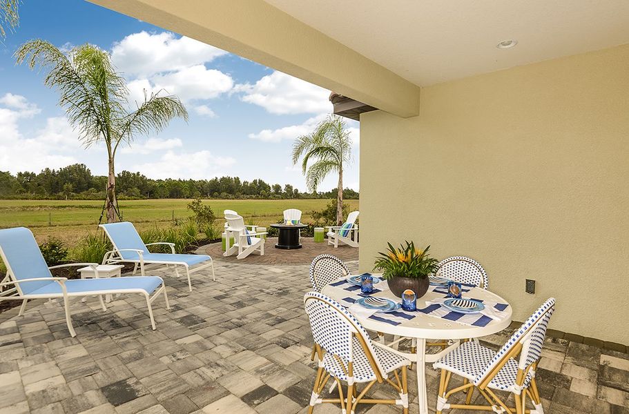 Representative exterior details of a home built from the Fresh Spring by Neal Communities in Grand Park, Sarasota (Image 3).