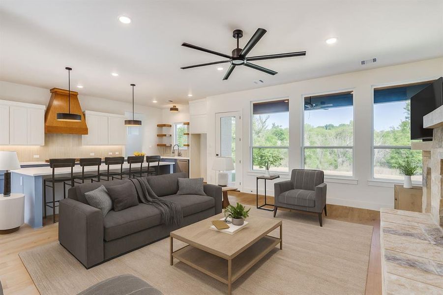 Furnished interior view inside a new home in , Weatherford (Image 13).
