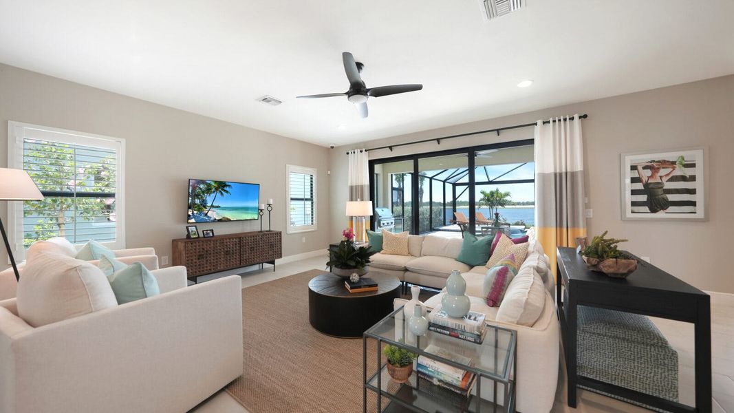 Furnished interior view inside a new home in Grand Park Real Estate and Homes for Sale in Sarasota, FL - Neal Communities, Sarasota (Image 16).