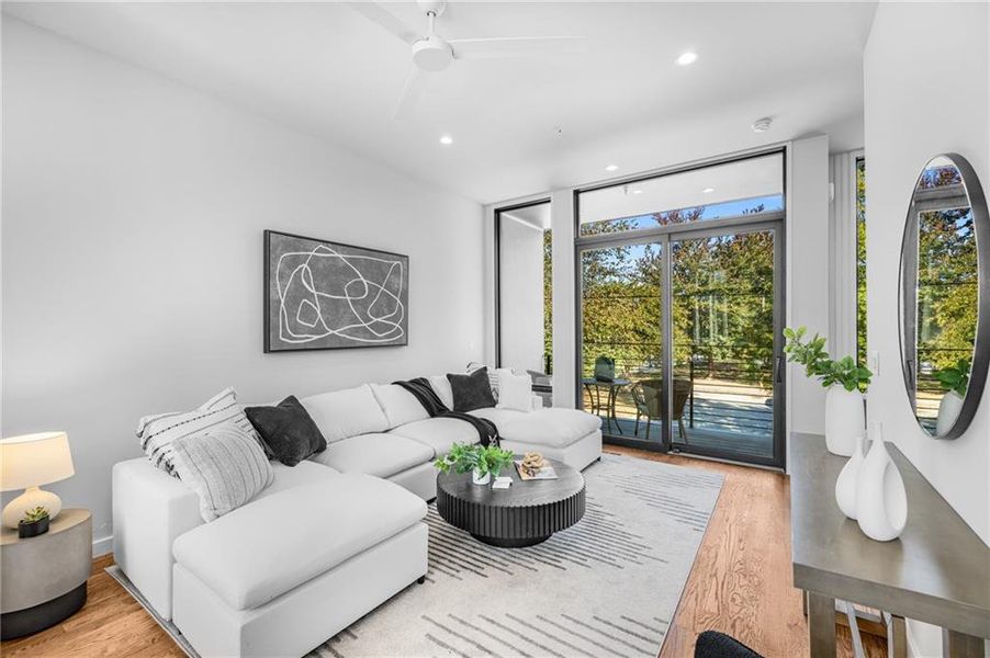 Furnished interior view inside a new home in , Atlanta (Image 9).