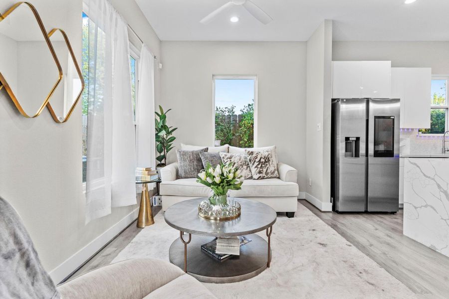 Furnished interior view inside a new home in , Houston (Image 20).