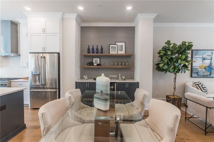 Furnished interior view inside a new home in Waterside, Peachtree Corners (Image 9).