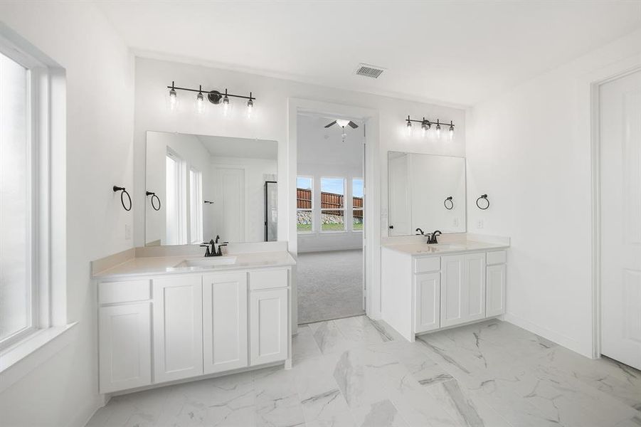 Furnished interior view inside a new home in Inspiration - Paradise Village, Lucas (Image 14).