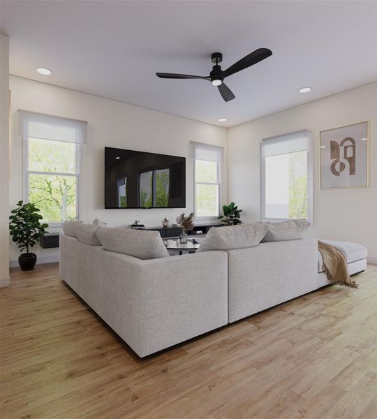 Furnished interior view inside a new home in , Houston (Image 2). Furnished interior view inside a new home in , Houston (Image 2).