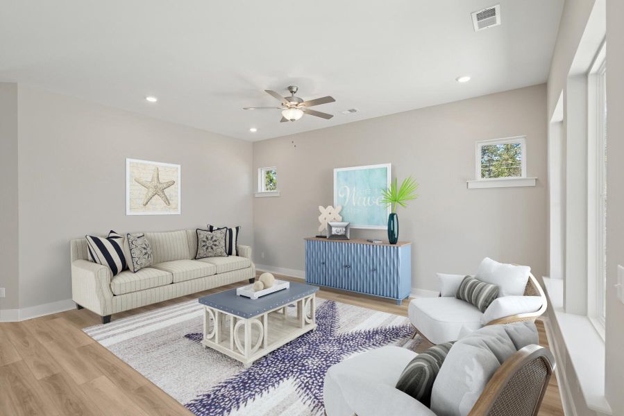 Furnished interior view inside a new home in , Summerville (Image 11).
