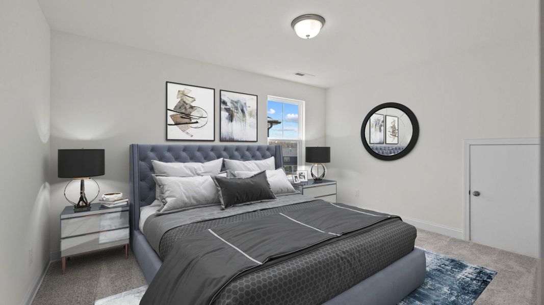 Optional bedroom with large window and premium finishes in the Fairfield Design by DRB Homes in Mooresville, NC Optional bedroom with large window and premium finishes in the Fairfield Design by DRB Homes in Mooresville, NC