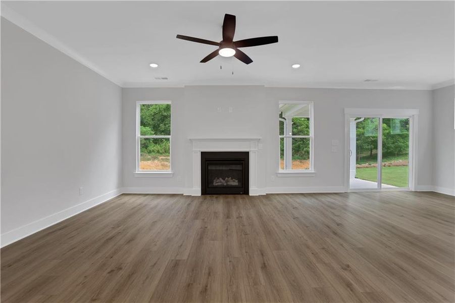 Spacious, unfurnished interior of a new home in Villas at Dawsonville, Dawsonville (Image 16). Spacious, unfurnished interior of a new home in Villas at Dawsonville, Dawsonville (Image 16).