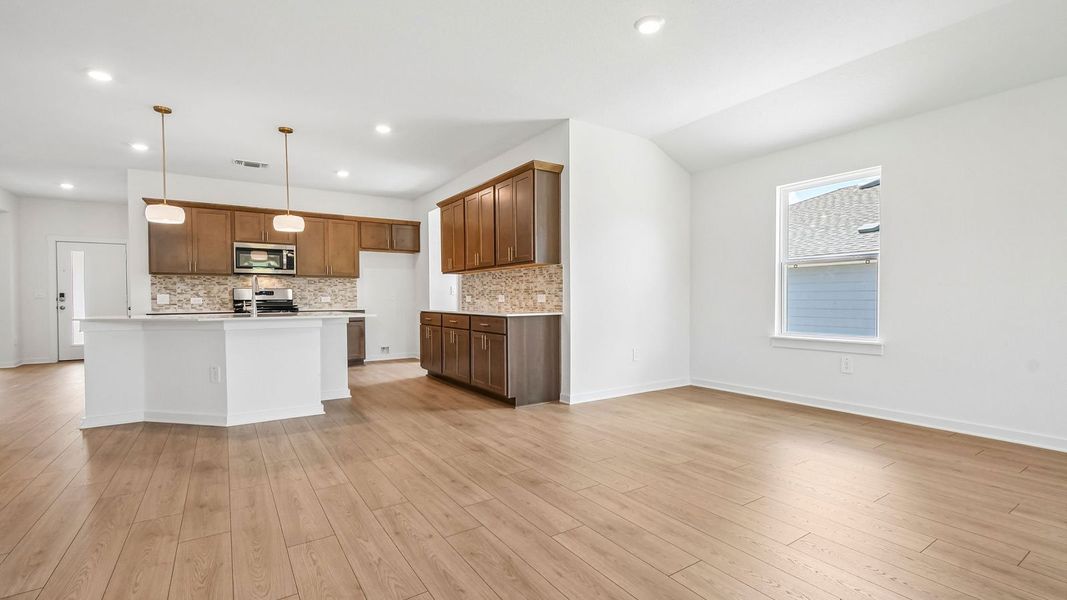 Furnished interior view inside a new home in Trails at Wildhorse, Austin (Image 6).