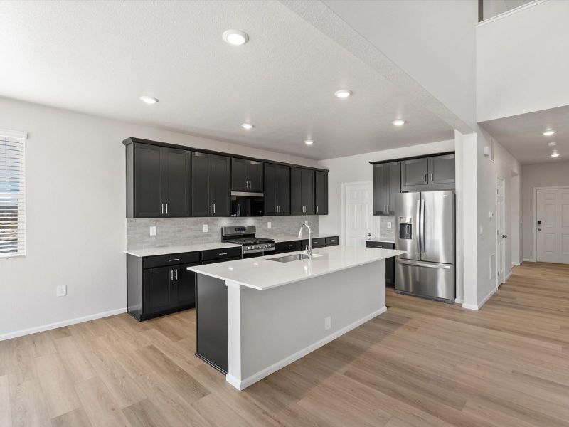 Furnished interior view inside a new home in Poudre Heights: The Alpine Collection, Windsor (Image 4).